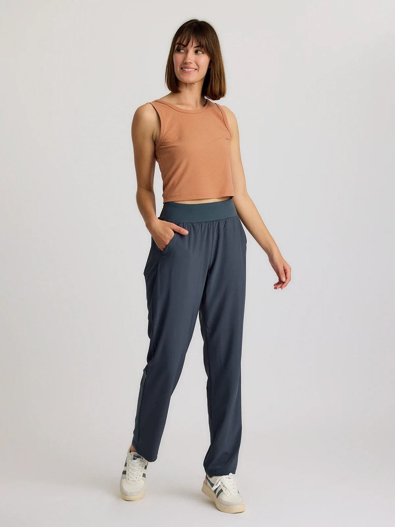 Women's Ribbed Bamboo Tank - Canyon Clay - Image 4