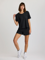 Women's Bamboo Flex Sunday Tee - Heather Black