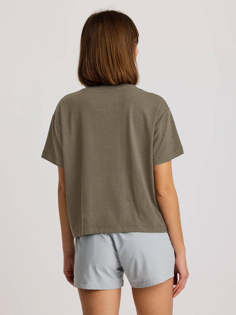 Women's Bamboo Current Boxy Tee - Fatigue - Image 4