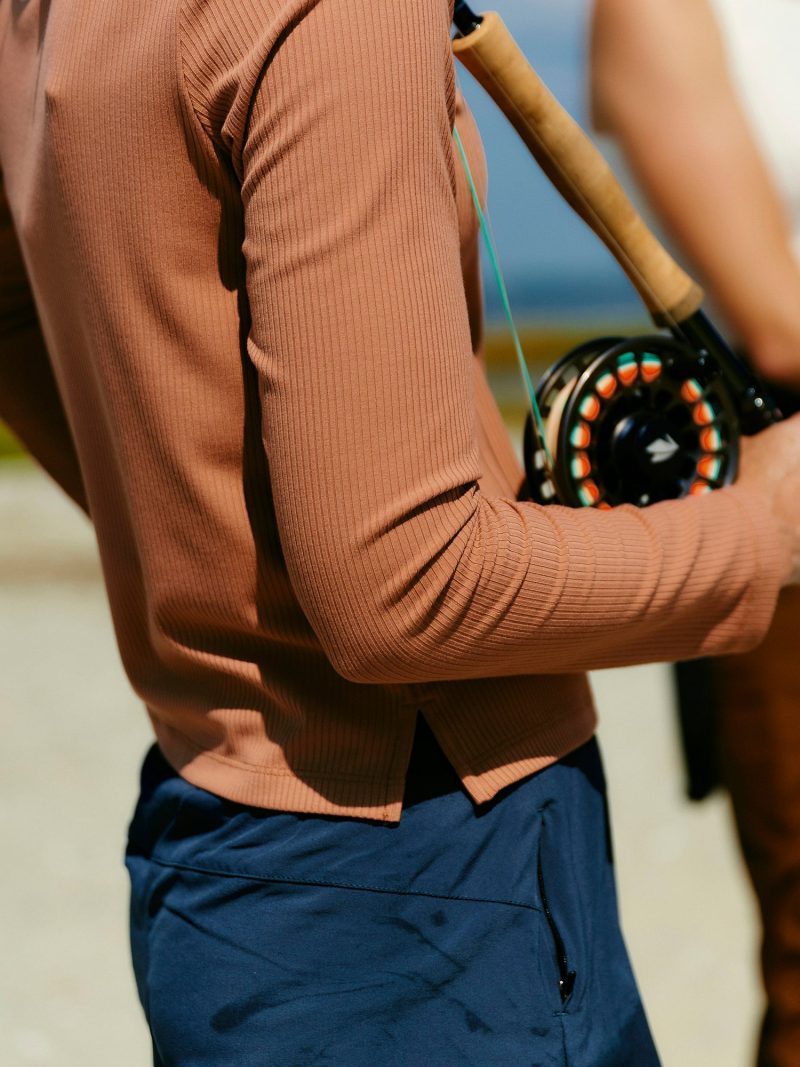 Women's Ribbed Bamboo Long Sleeve - Canyon Clay - Image 2