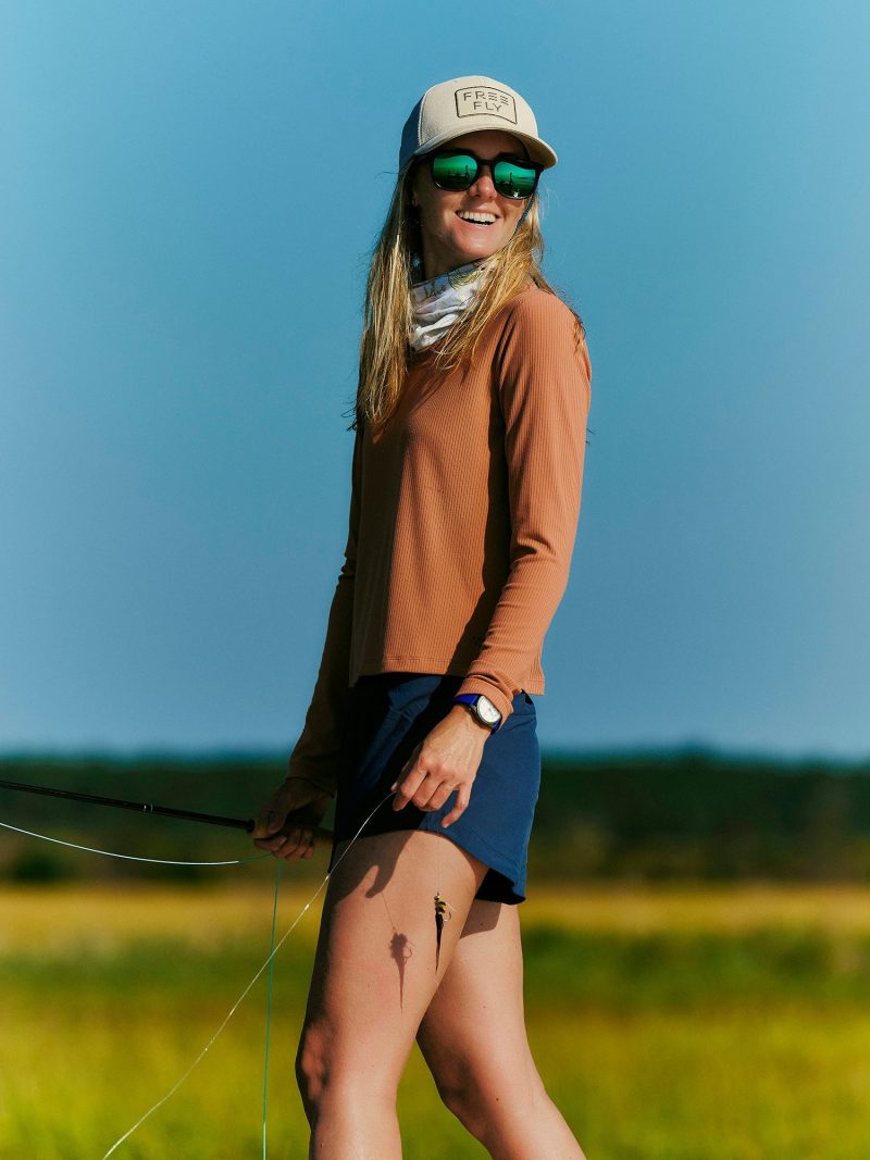 Women's Ribbed Bamboo Long Sleeve - Canyon Clay - Image 7