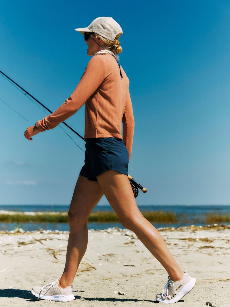 Women's Ribbed Bamboo Long Sleeve - Canyon Clay - Image 6