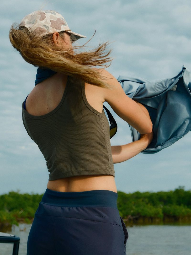 Women's Ribbed Bamboo Tank - Canyon Clay - Image 6