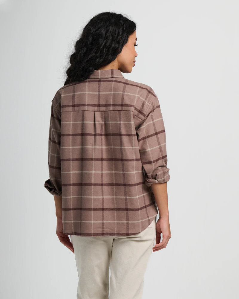 Women's Seawool Flannel Shirt - Fossil Plaid - Image 2
