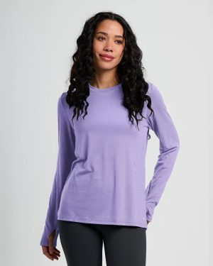 Women's Bamboo Shade Long Sleeve II - Bright Lavender